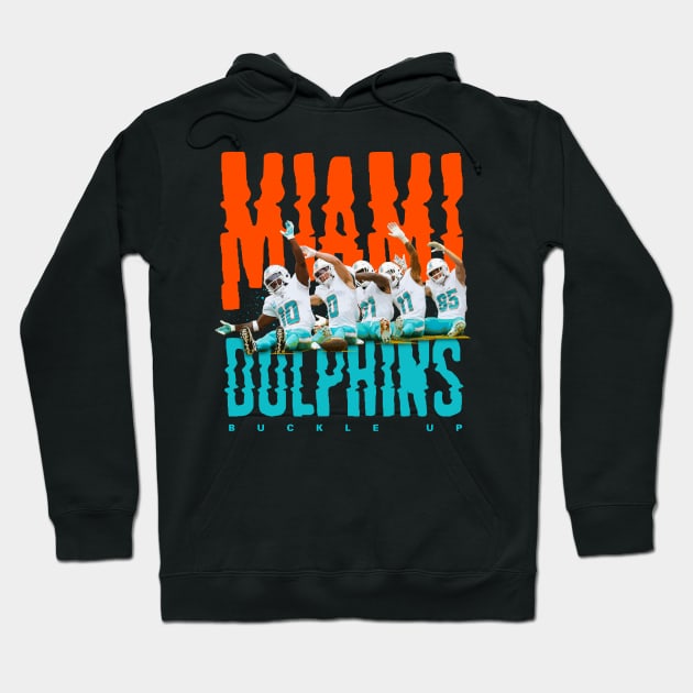 Miami Dolphins Roller Coaster Hoodie by Juantamad